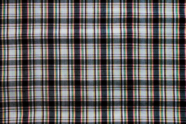 Fabric textile background with square pattern — Stock Photo, Image