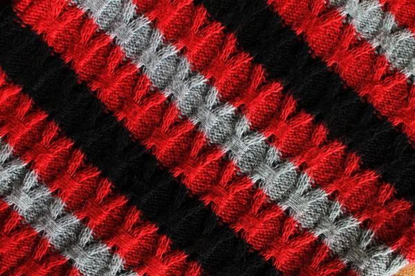 Handmade multicolor tricô lã textura fundo — Fotografia de Stock
