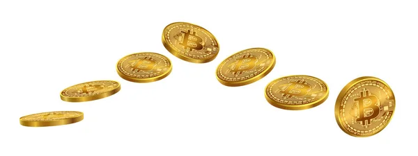 Bitcoins Coin Isoler Sur Fond Blanc Fichier Eps — Image vectorielle