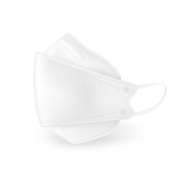 Tıbbi maske kf94 yan görüş, yeni tasarım, 3D tasarım, virüslere karşı mükemmel koruma, toz ve kokulara karşı. Gerçekçi dosya.