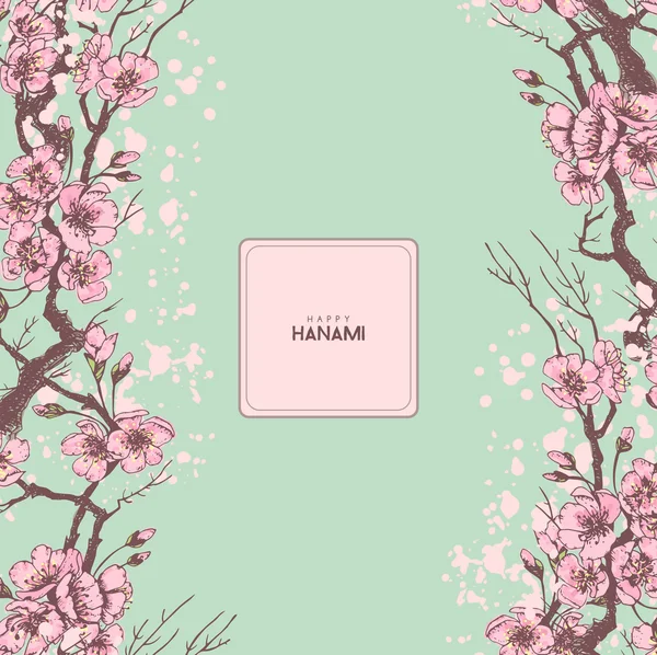 Набор карт Elegante sakura Лицензионные Стоковые Иллюстрации