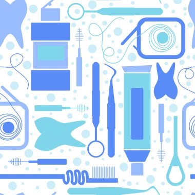 Diş Bakımı konulu sonsuz desen