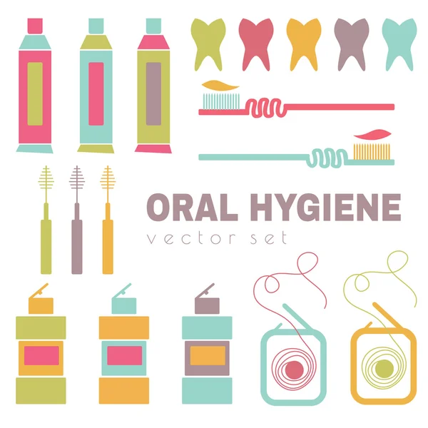 Diş Bakımı konulu ayarla vektör
