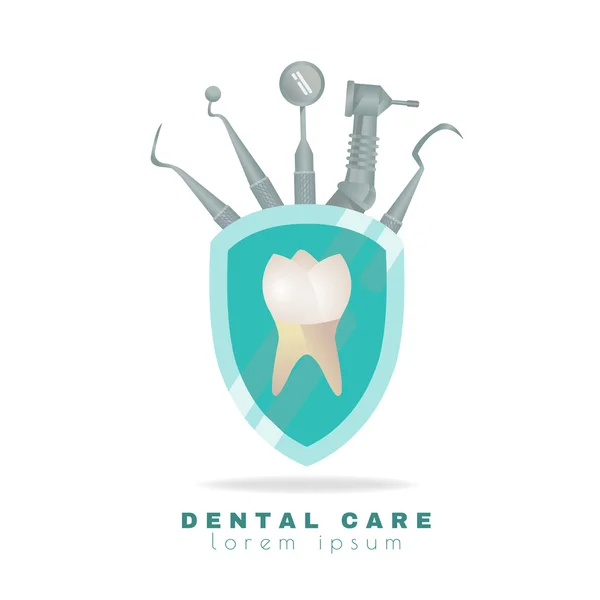 Ilustração do cuidado odontológico —  Vetores de Stock