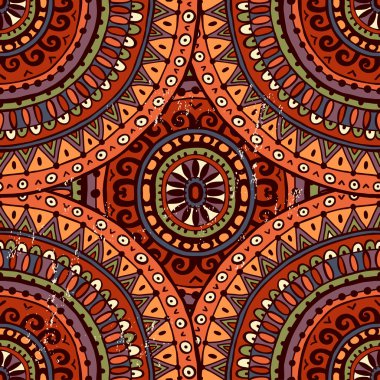 Etnik tarzda çizilmiş arka plan el