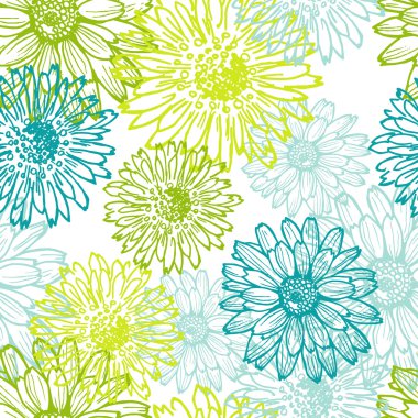 İhale dantel çiçek seamless modeli