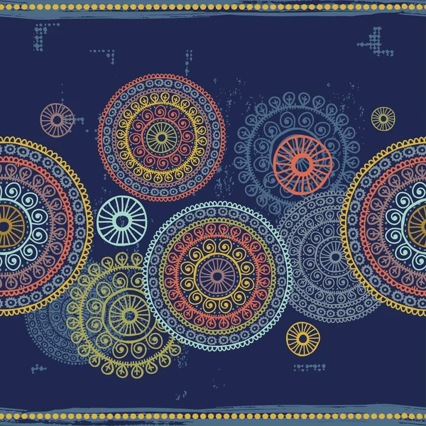 Elle çizilmiş mandalalar sorunsuz sınır Hint tarzı