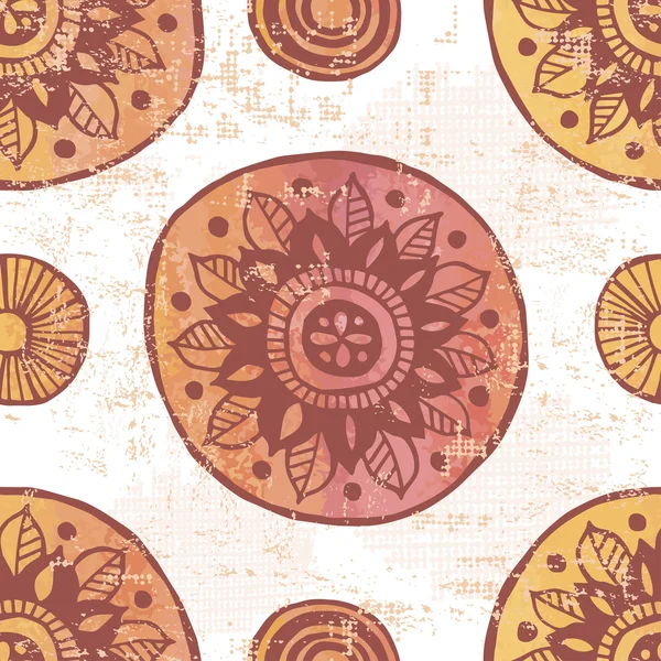 Mão desenhado vintage mandalas fundo — Vetor de Stock