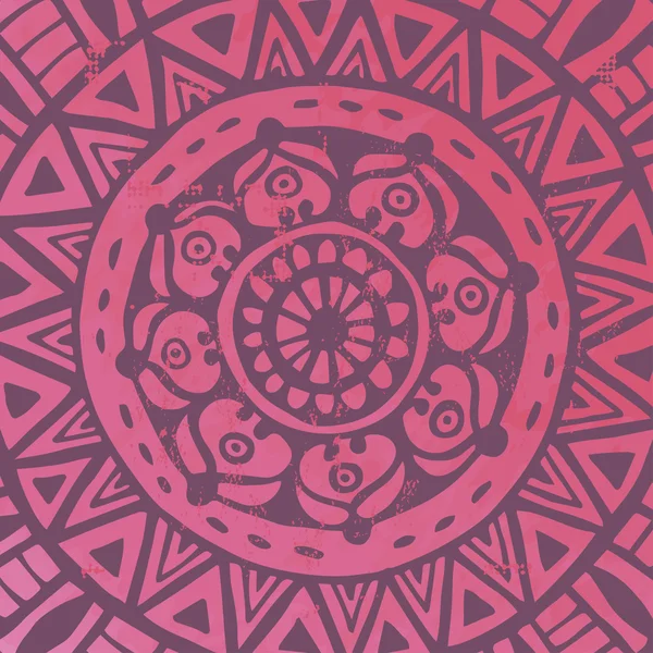 Handgezeichnetes indisches Mandala — Stockvektor