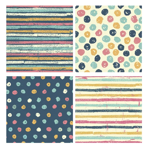 Dört parlak Dikişsiz desen seti