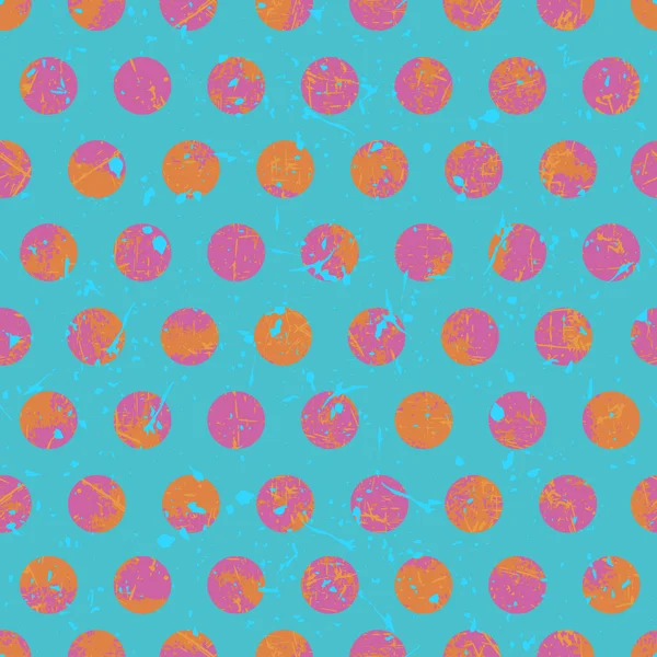 Hand drawn polka dot seamless pattern — Stock Vector