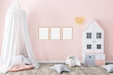 Frame Mockup, Kids Mockup, Poster Mockup, Mockup Poster, Mockup, Mock, Minimalist Mock, Minimalist Mockup, Kreş Modeli, Uygun Boyut Çerçevesi - 8X10, 16X20, 32 X40