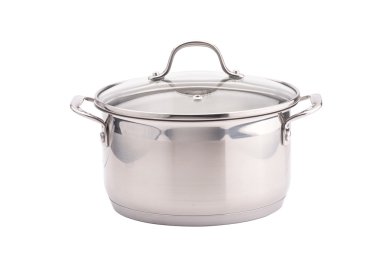 Silver cooking pot clipart