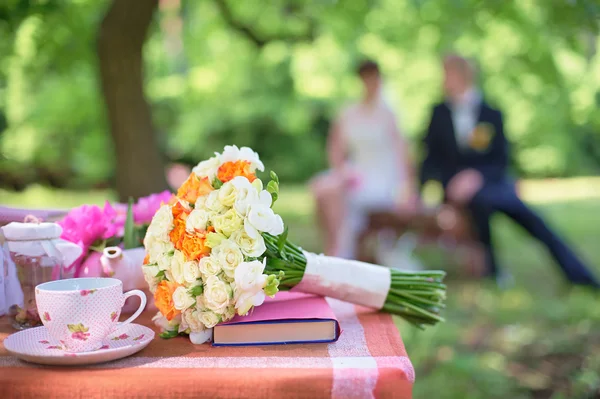 Ramo de rosas nupcial — Foto de Stock