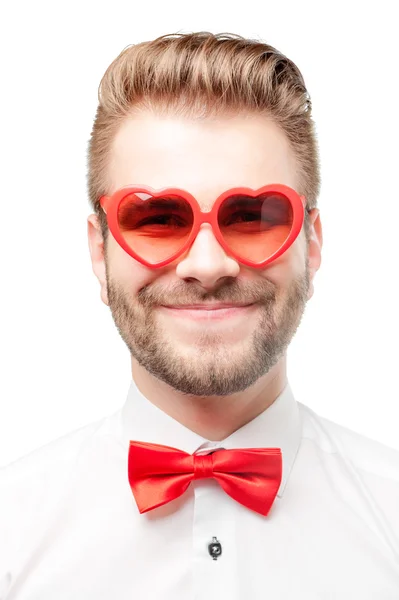 Hombre feliz en gafas de sol — Foto de Stock