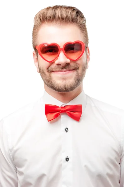 Hombre feliz en gafas de sol — Foto de Stock