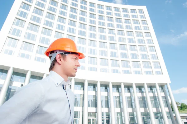 Young  man in hardhat — Stock Photo, Image