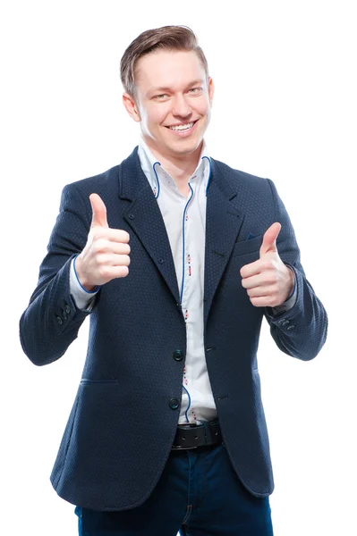 Man  showing thumbs up. — Stock Photo, Image