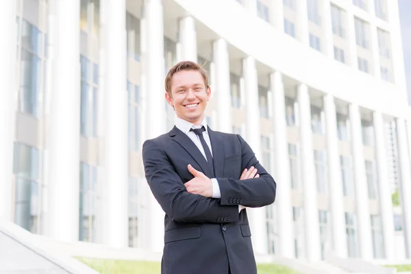 Empresario Confiado Fuera — Foto de Stock