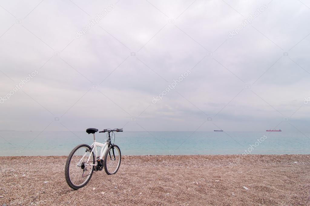 bicycle on beach