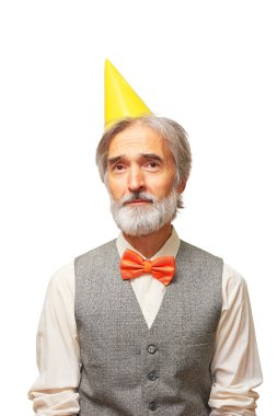 üzgün yaşlı adam