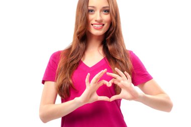 eller tutmak kadın kalp şeklinde