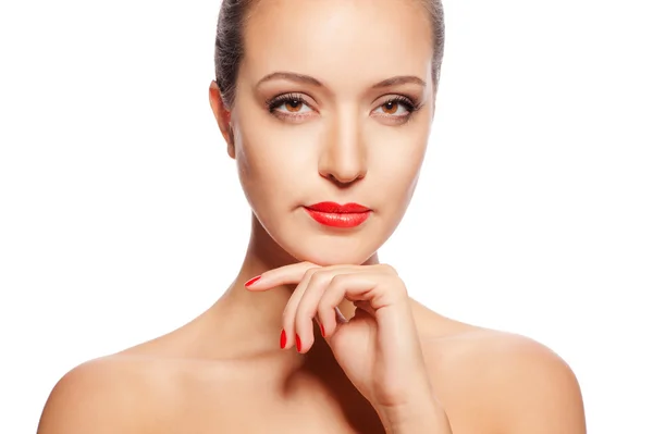 Young woman with glamour make-up — Stock Photo, Image