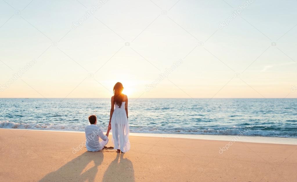lovely couple on the beach