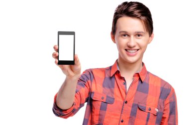 adam gösteren smartphone