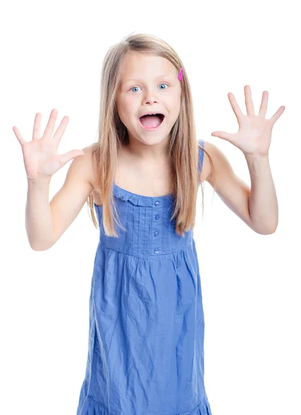 Excited little girl — Stock Photo, Image