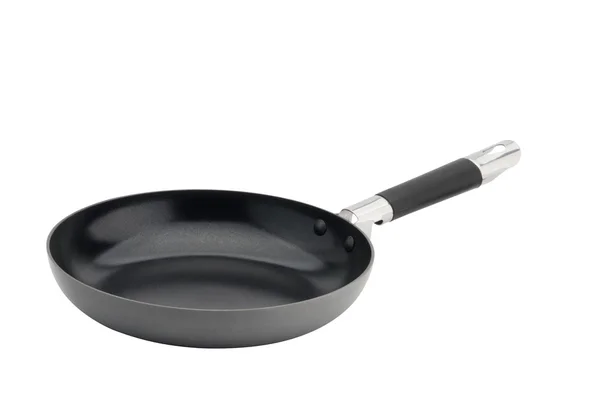 Deep black fry pan Stock Picture