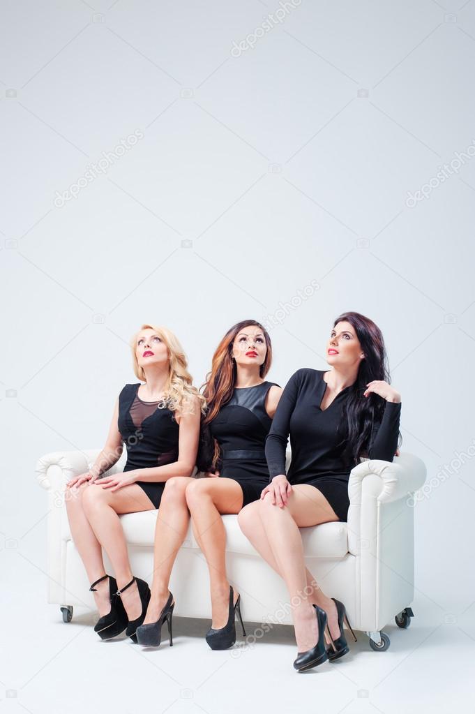 Women sitting on sofa