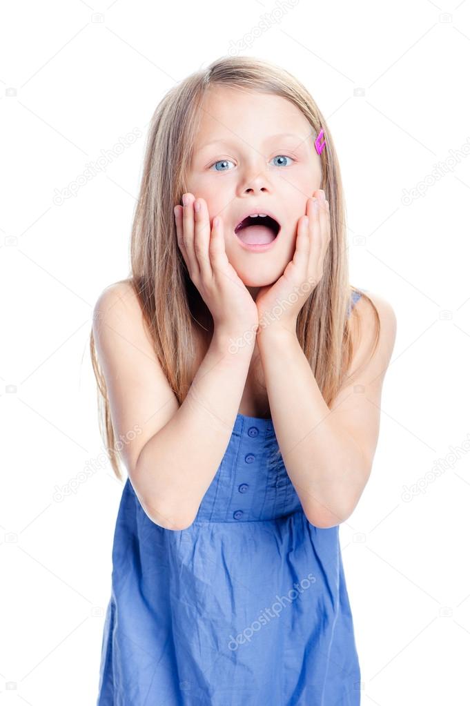 Shocked little girl