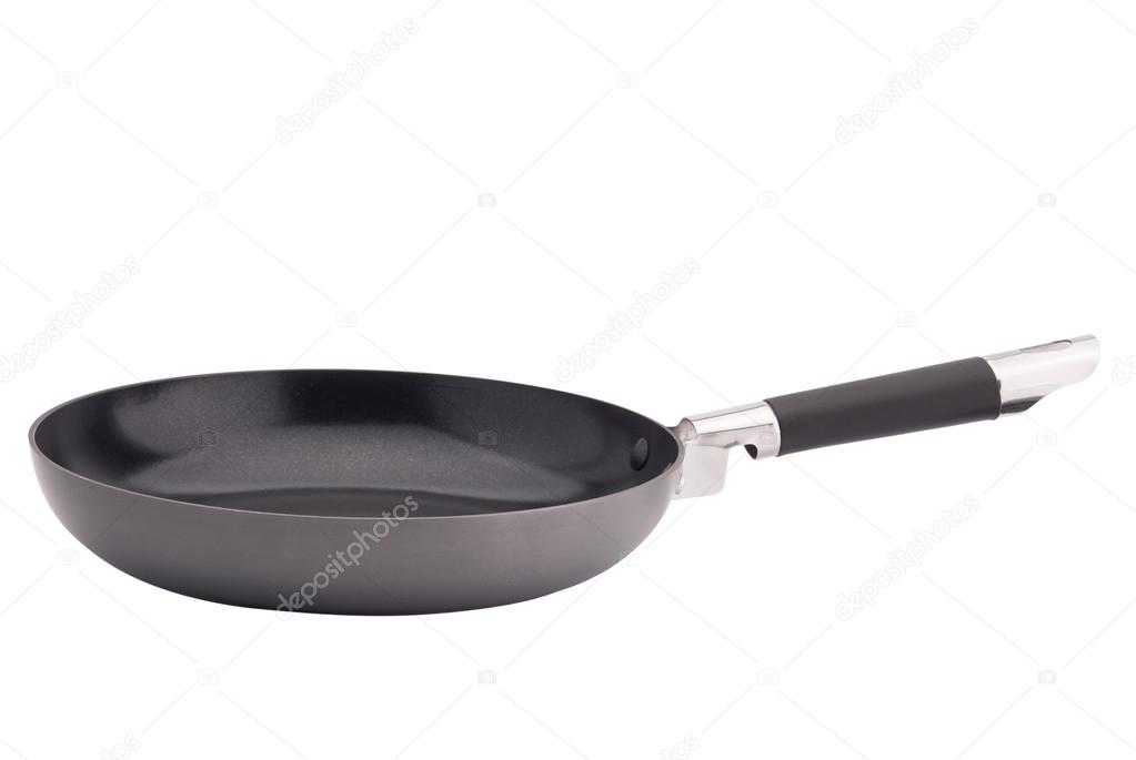 Deep black fry pan