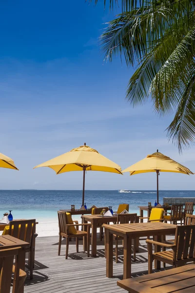 Tropical restaurant by the ocean