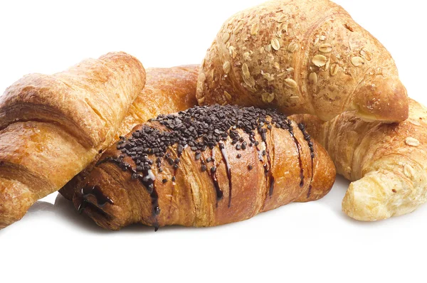 Vários tipos de croissants — Fotografia de Stock