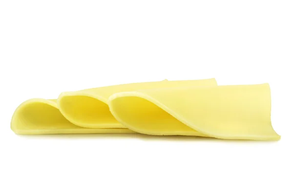 Swiss cheese slices — Stock Photo, Image