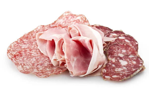 Mix of variou salami — Stock Photo, Image