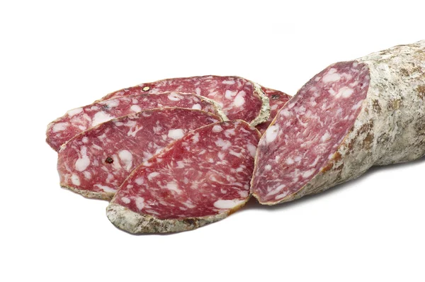 Pork salami sliced — Stock Photo, Image