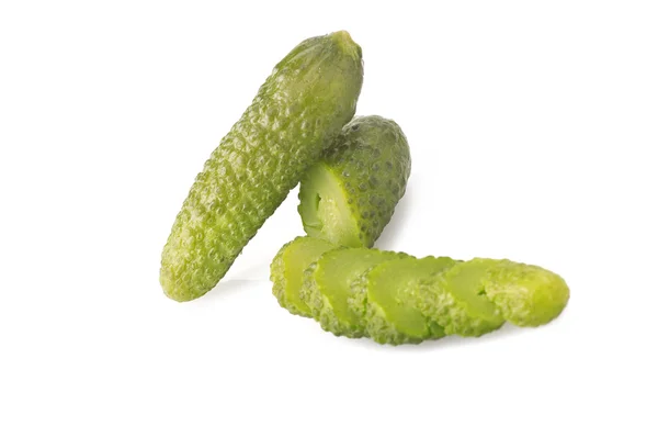 Fresh sliced green pickles — Stock Photo, Image