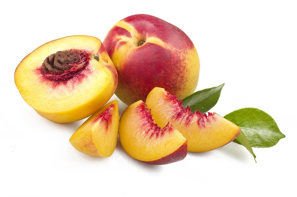 Peach Fruit with — Stock Photo, Image