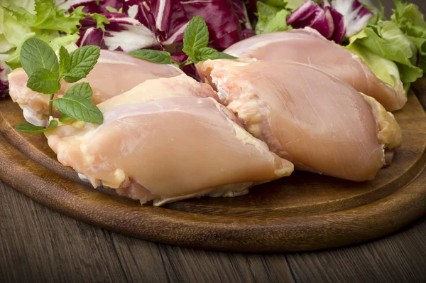 Cosce di pollo senza pelle — Foto Stock