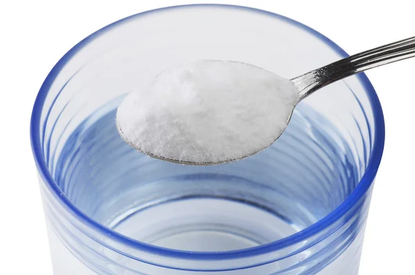 Spoon of baking soda — Stock Photo, Image