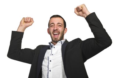 Genç işadamı kazanmak kutluyor