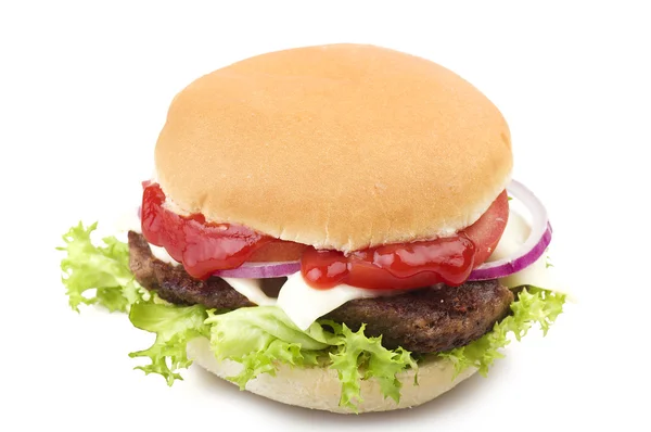 Kanapka big Hamburger — Zdjęcie stockowe