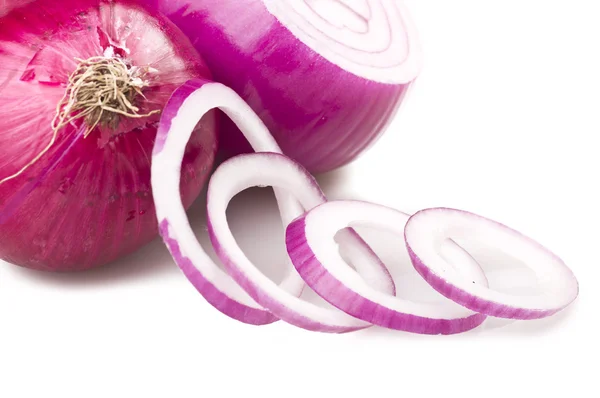 Red Onion rings — Stock Photo, Image