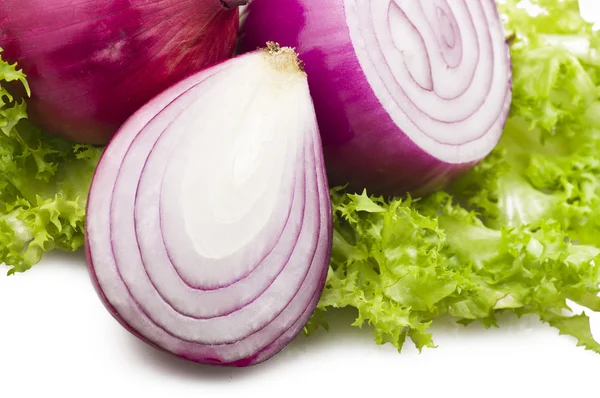 Red Onion rings — Stock Photo, Image