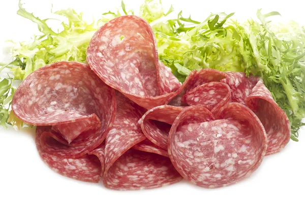 Salami sliced — Stock Photo, Image