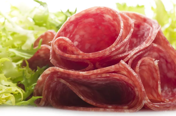 Salami sliced — Stock Photo, Image