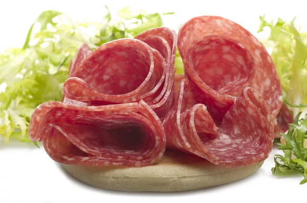 Salami sliced — Stock Photo, Image